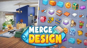 Merge Design: дизайн комнат взломанный (Мод много алмазов)