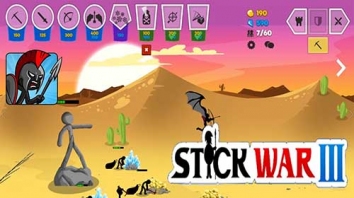 Stick War 3 взломанный (Мод меню/много кристаллов)