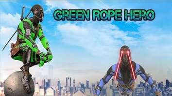 Green Rope Hero: Vegas City взломанный (Мод много денег и алмазов) 