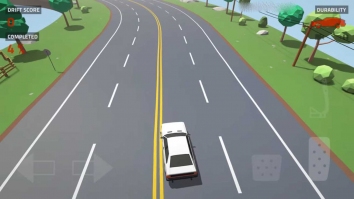 Polygon Drift: Traffic Racing взломанный (Мод много денег)