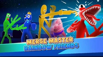 Merge Master: Rainbow Friends взломанный (Мод много денег) 