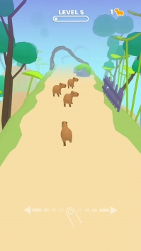 Capybara Rush взломанный (Мод много денег)