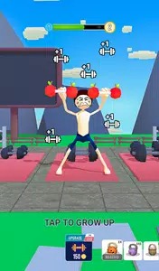Gym Workout Clicker: Muscle Up взломанный (Мод много денег)